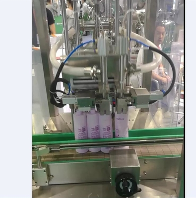 유리병을 위한 자동 귀환 제어 장치 모터 PLC 화장용 액체 충전물 기계 2 머리