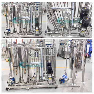 500L 녹슬지 않는 RO 물 정화기 기계 처리 인레트 직경 1000mm
