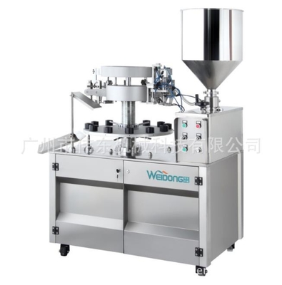 PLC 제어 튜브 채우고 밀폐 기계 20-60pcs/Min 공기 소비 0.3m3/Min