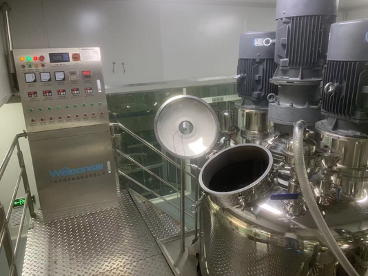 선택적 진공 시스템과 65rpm 50-5000L 화장용 유화제 믹서