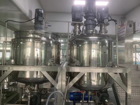 선택적 진공 시스템과 65rpm 50-5000L 화장용 유화제 믹서